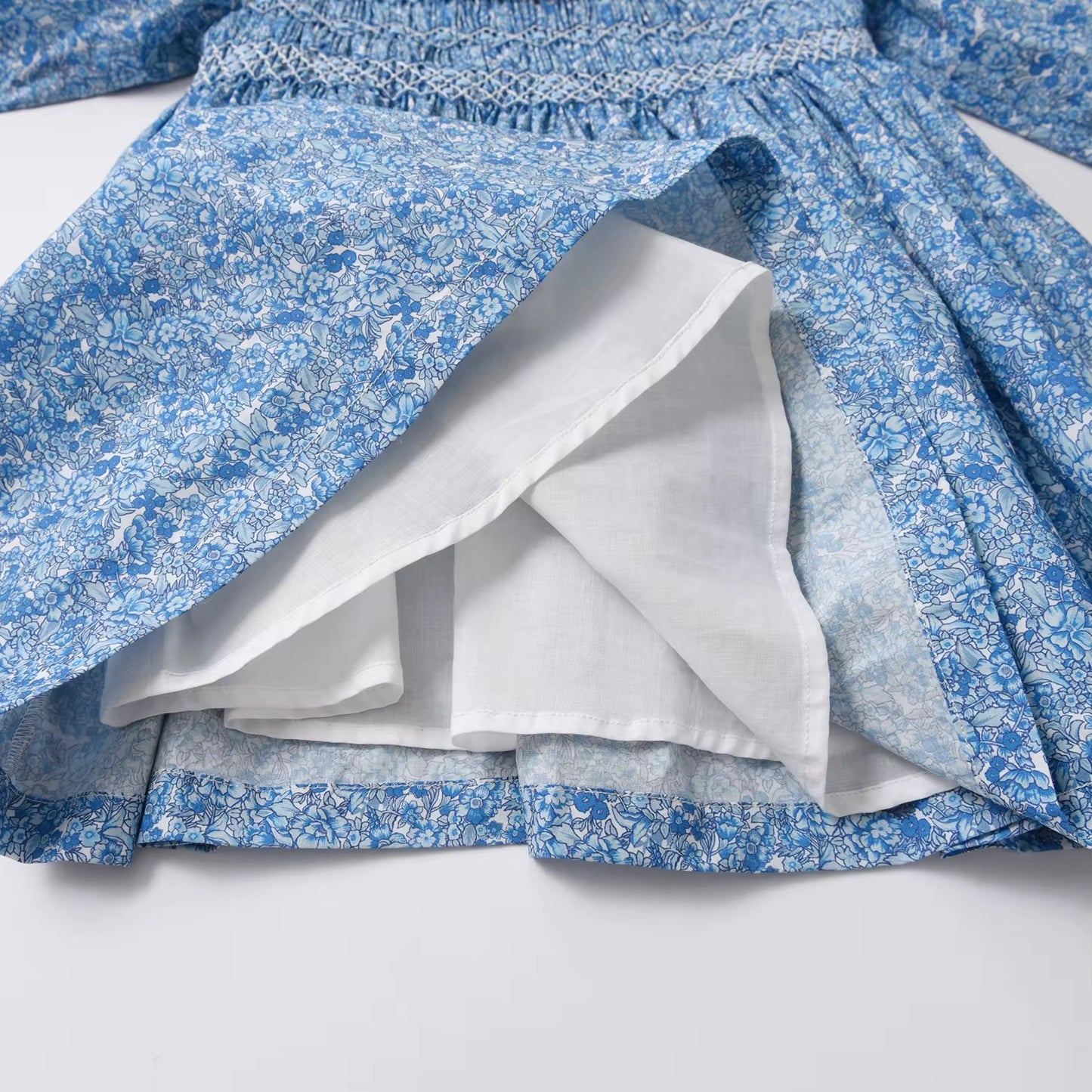 💙 Floral Long Sleeve Dress