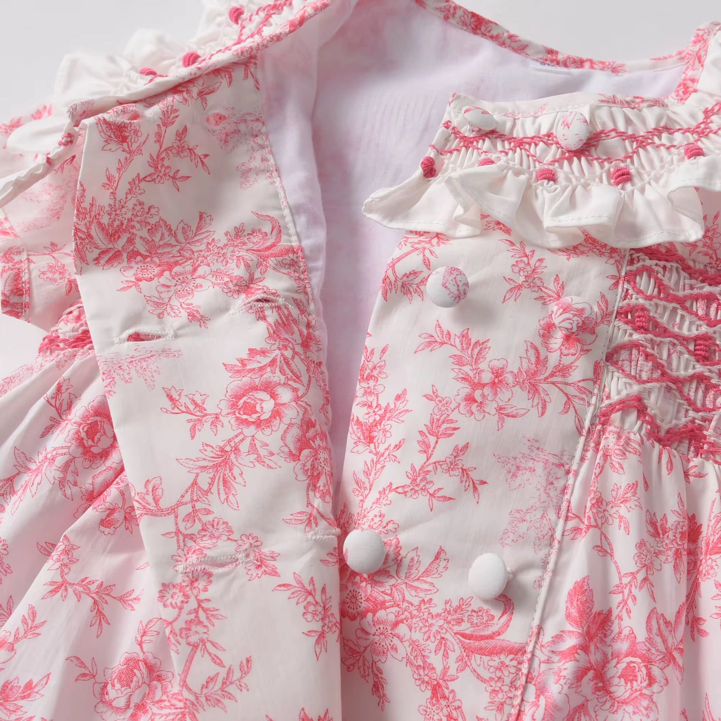 🌸👶🏻 Floral Pink Romper