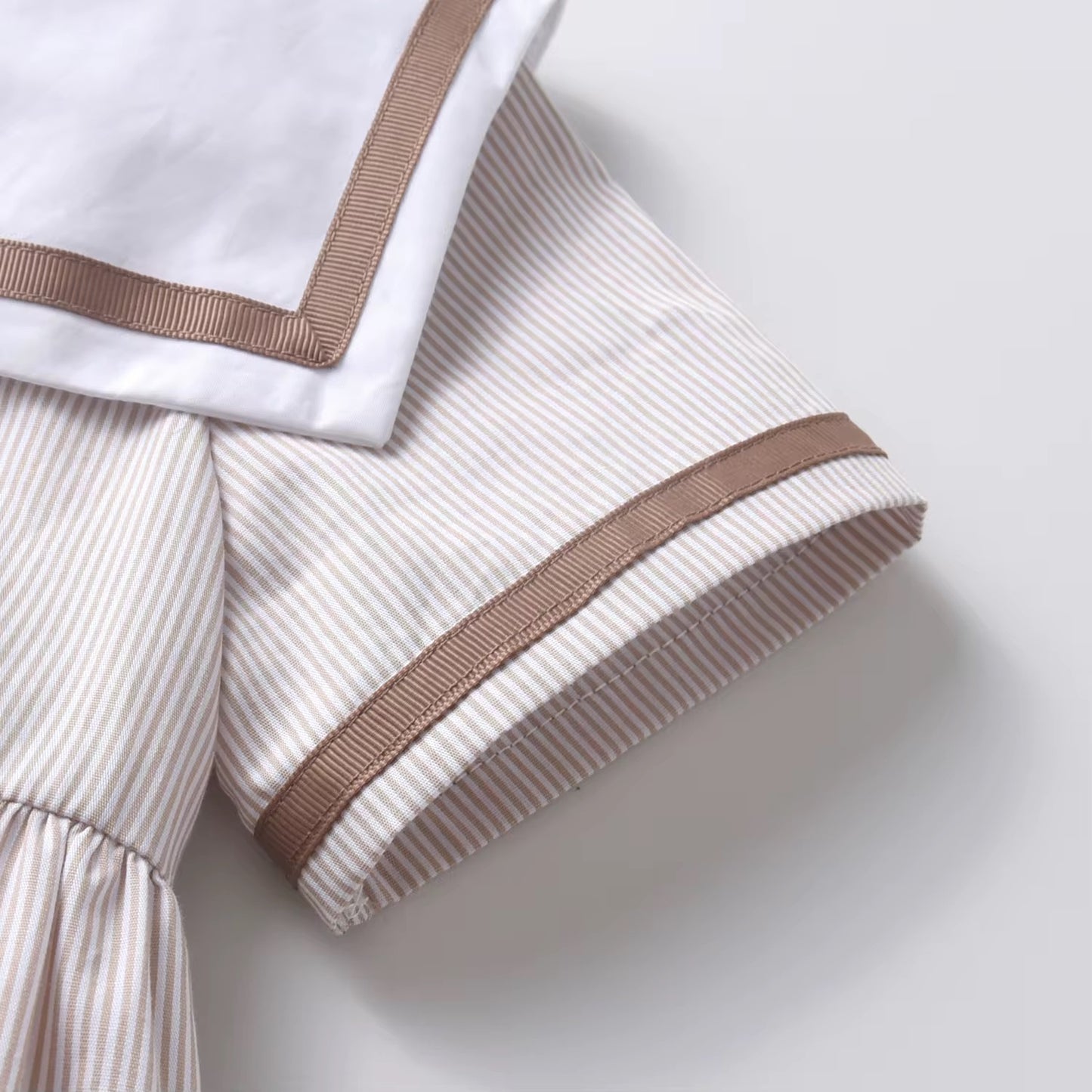 🤎⚓️ Sailor Chic Cotton Dress