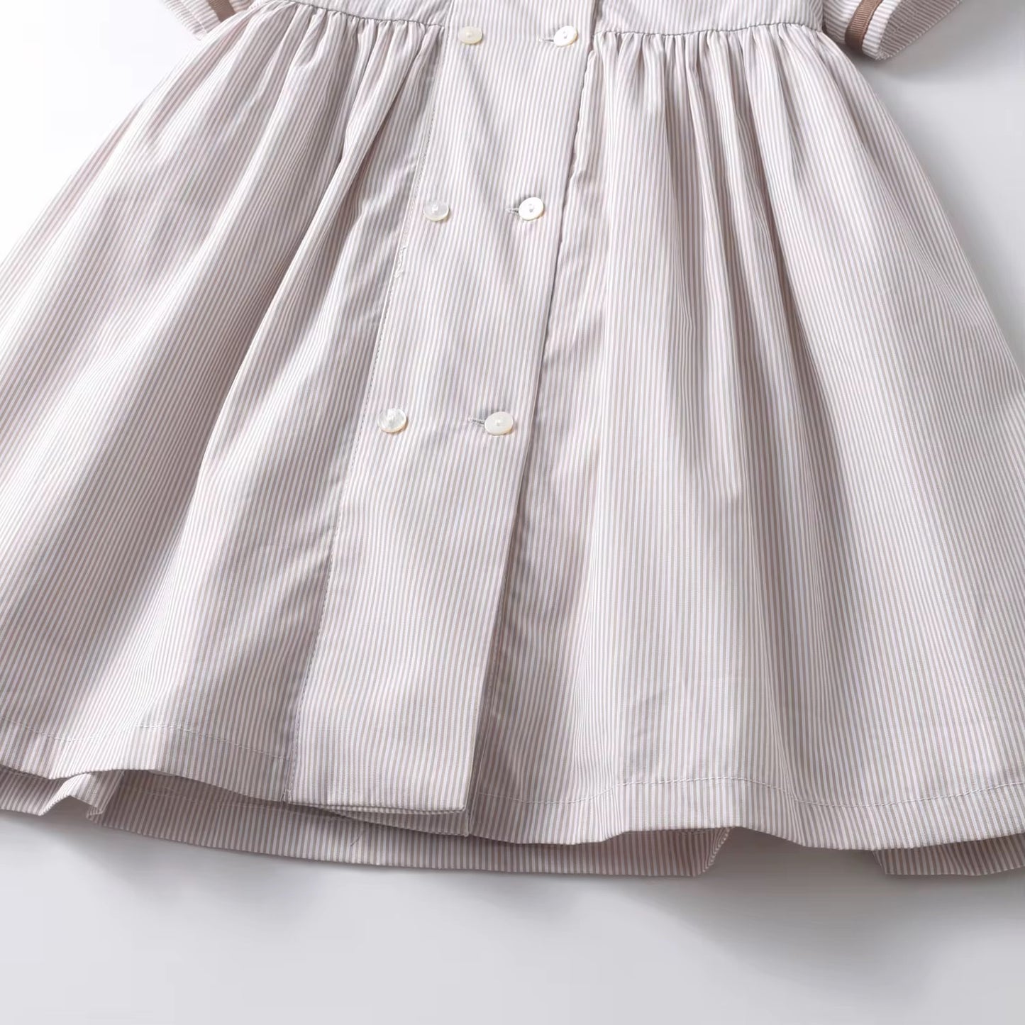 🤎⚓️ Sailor Chic Cotton Dress