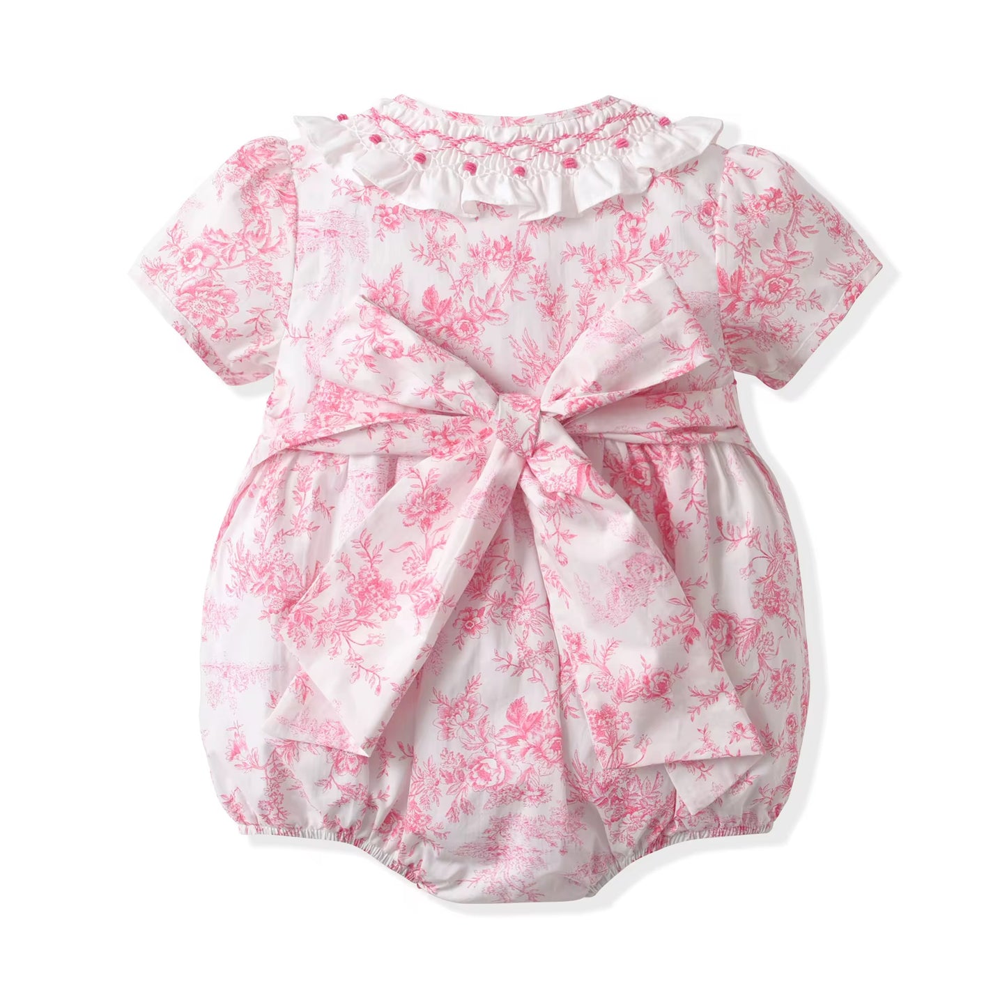 🌸👶🏻 ‎‏Floral Pink Romper