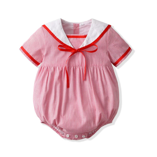 ❤️⚓️ Red Sailor Romper