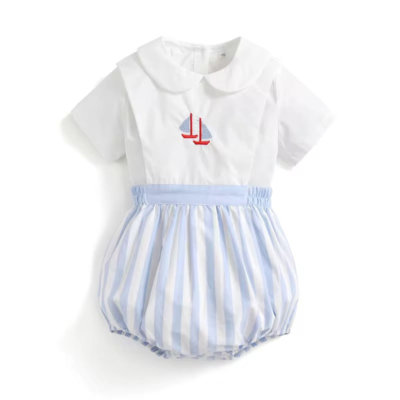 Sailor Baby Romper 🩵